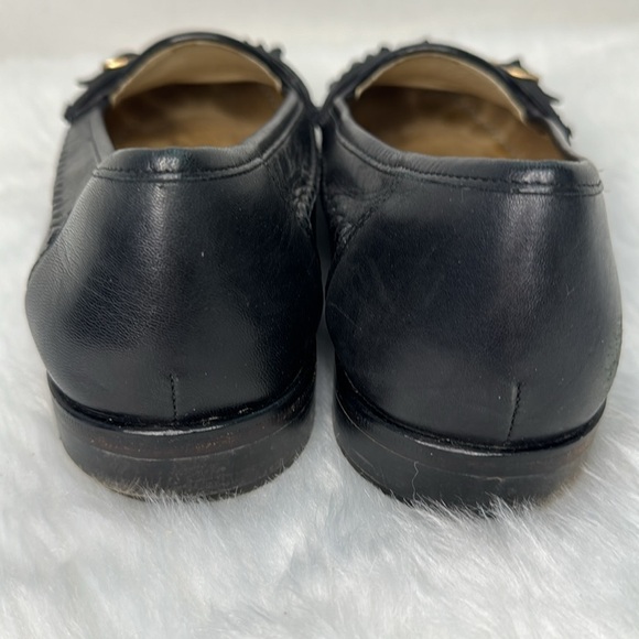 Davinci Imperal Men’s Fringe Leather Monk Strap Black Loafers Made In Italy Sz 9 - Picture 8 of 11